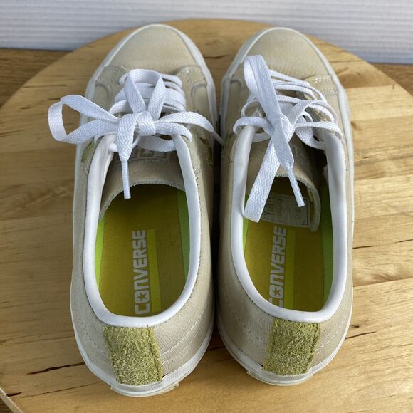 Converse One Star Ox Skate Shoes Sneakers Leather Bitter Lemon/White M-6  W-7.5 - Picture 4 of 11